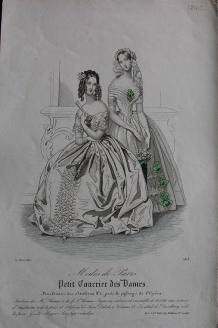 Petit Courrier des Dames - Gravure de mode du XIXe
