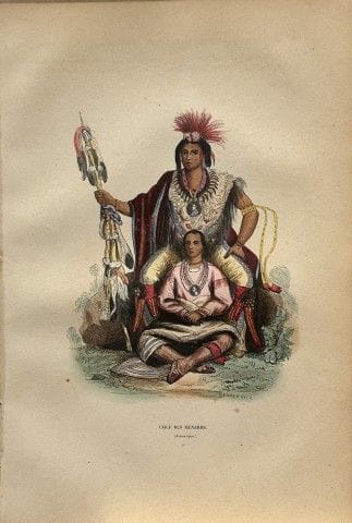 Une gravure sur bois de Wahlen représentant le che