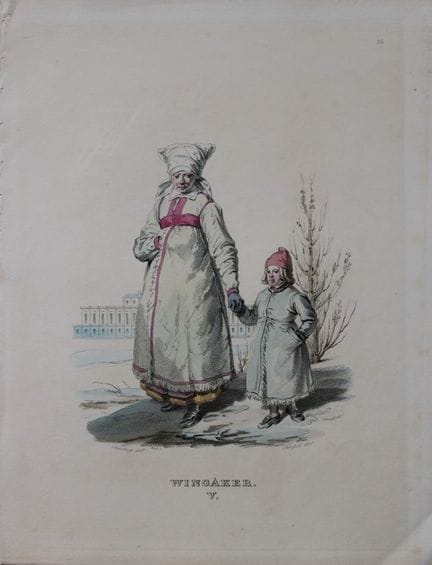 桑德伯格——福尔塞尔于1836年创作的瑞典温加克尔手绘石版画。



这幅描绘瑞典民族服饰和风景的手