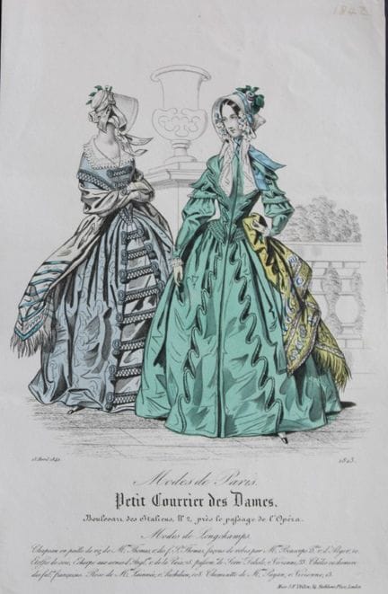 Petit Courrier des Dames - Gravure de mode du XIXe