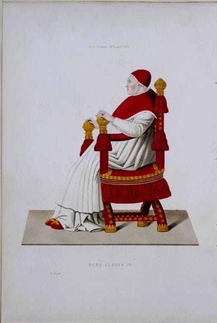 Henry Shaw - Gravure coloriée à la main représenta