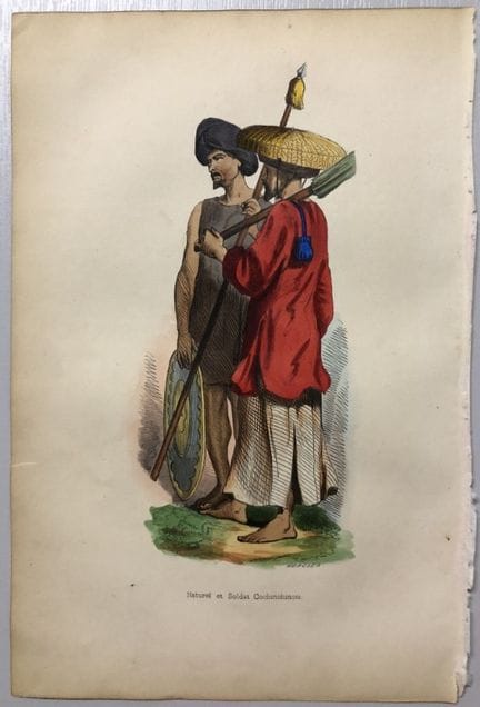 A Wahlen - Woodcut engraving of Natural and Cochin