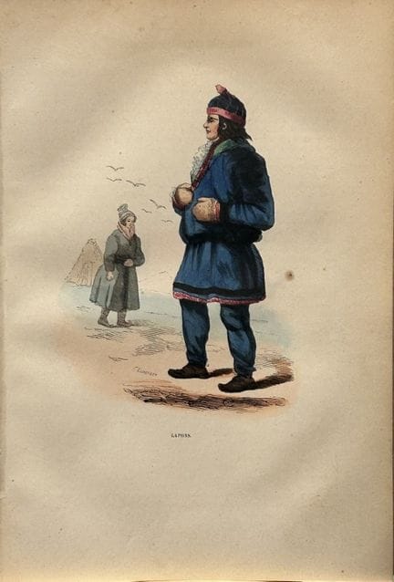A Wahlen - Woodcut engraving of Sami 1843.

This h