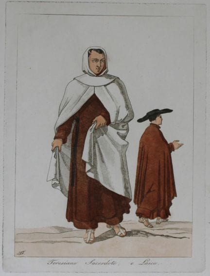 F. Ferrari - Sacerdote e laico teresiano, 1823.


