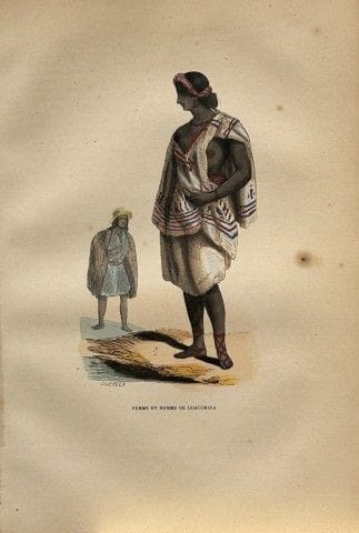 Une gravure sur bois de Wahlen représentant une fe