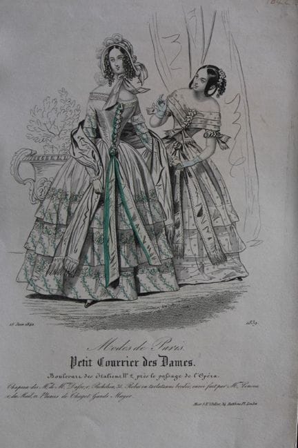 Petit Courrier des Dames - Gravure de mode du XIXe