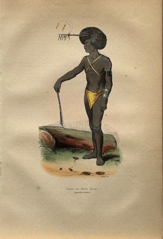 Une gravure sur bois de Wahlen représentant un Pap