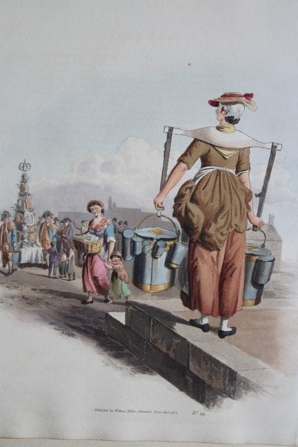 William H. Pyne - La laitière, 1808.

Cette gravur