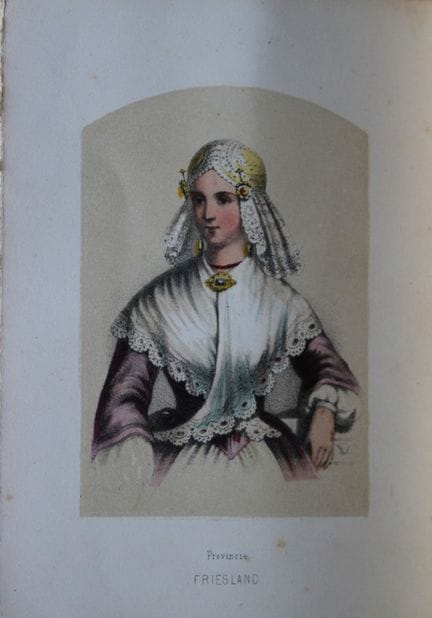 Lithographie représentant un costume traditionnel 