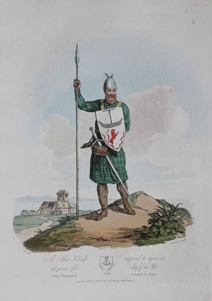 CH Smith -  A Scots Knight  1814.

This hand-colou