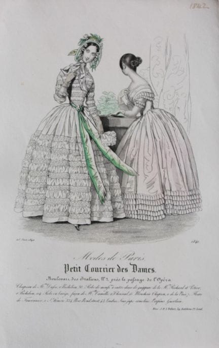 Petit Courrier des Dames - Gravure de mode du XIXe