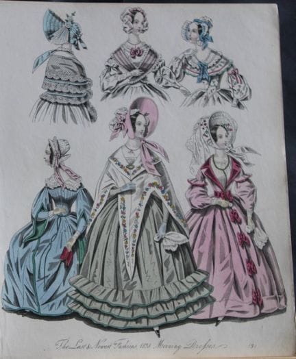 J Bell - Original World of Fashion print 1824-51.
