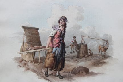 William H. Pyne -  Un maçon, 1808.

Cette gravure 