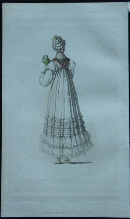 R·阿克曼——1816年晨礼服版画。

这些原版手绘彩色的水彩蚀刻版画选自鲁道夫·阿克曼的《艺术、文