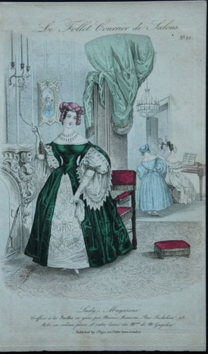 R·桑兹——1816年法国礼服版画。

这些手工上色的版画由R·桑兹创作，由弗诺、胡德与夏普出版，刊