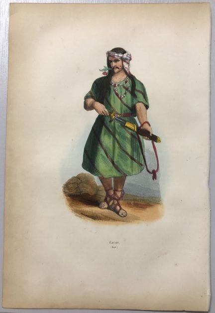 A Wahlen - Engraving of Korian man 1843.

This han