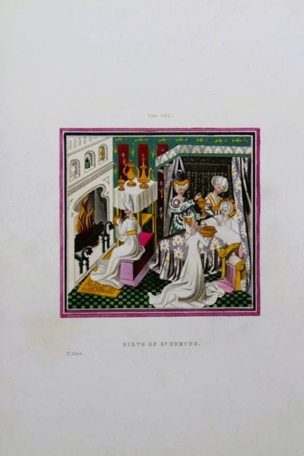 Henry Shaw - Gravure coloriée à la main représenta