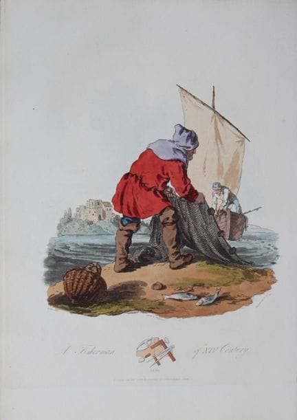 CH Smith - A Fisherman in the 14th Century 1814.

