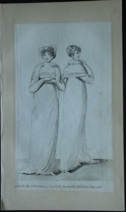 R·阿克曼——1816年舞会礼服版画。

这些原版手绘彩色的水彩蚀刻版画选自鲁道夫·阿克曼的《艺术、