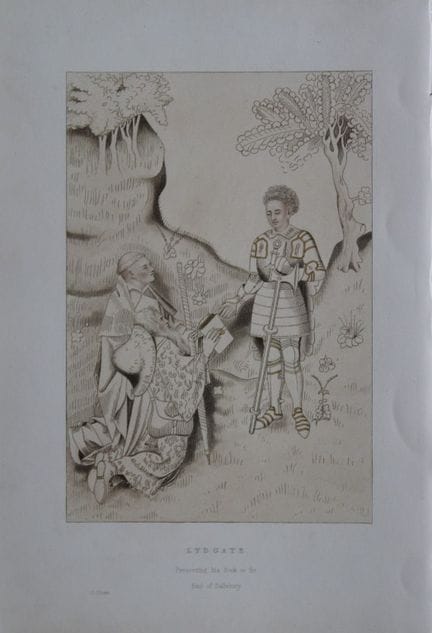 Henry Shaw - Gravure coloriée à la main représenta