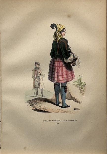 A Wahlen - Woodcut engraving of Wenden and Altenbu