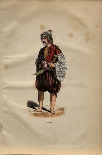 A Wahlen - Woodcut engraving of Bulgarian 1843.

T