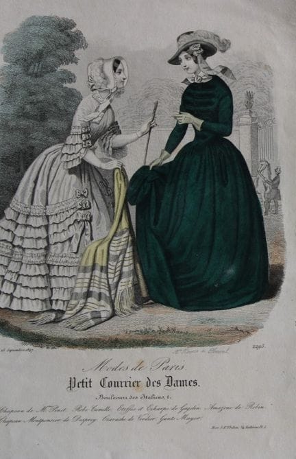 Petit Courrier des Dames - Gravure de mode du XIXe