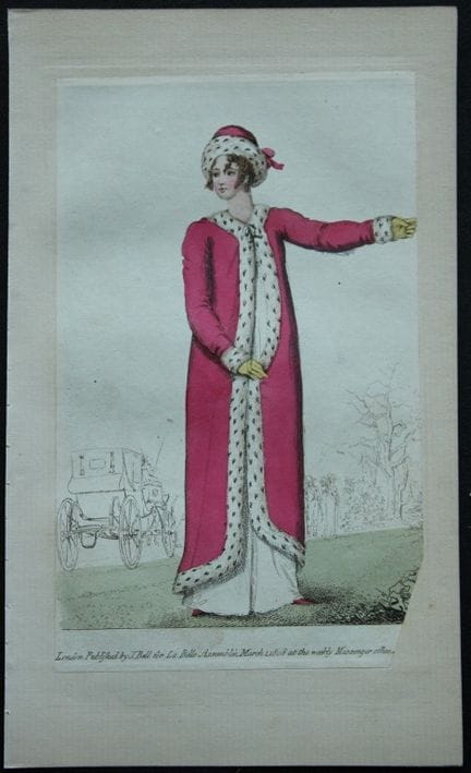 R·阿克曼——1816年《La Belle Assemble》版画。

这些原版手绘彩水彩蚀刻版画选
