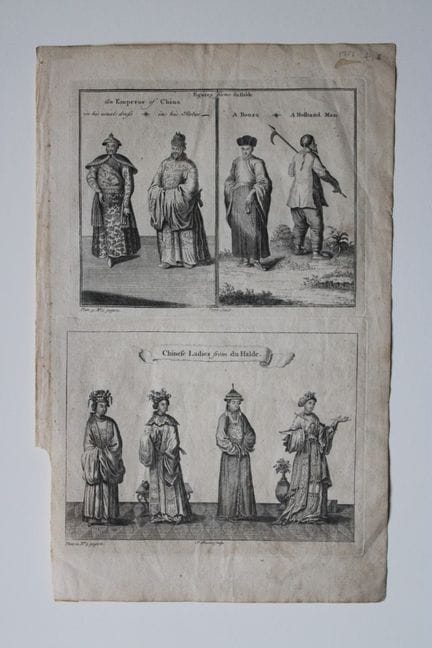 Isaac Basire - Personnages chinois d'après Du Hald