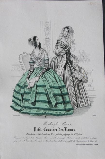 Petit Courrier des Dames - Gravure de mode du XIXe