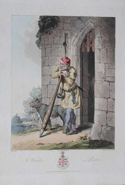 CH Smith - A Warder or Porter in 15th Century 1814