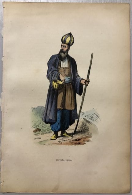 A Wahlen - Engraving of Persian dervish 1843.

Thi
