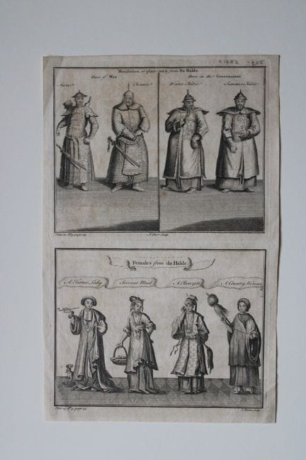 Isaac Basire - Personnages chinois d'après Du Hald