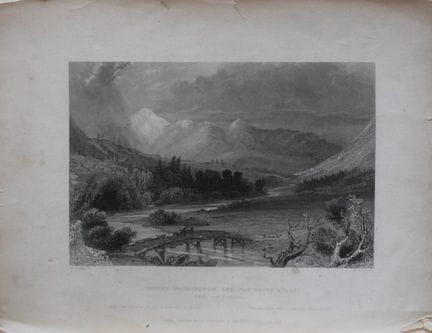 WH Bartlett - Le mont Washington et les White Hill