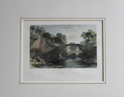 Thomas Allom – Römische Brücke über den Moose, ges
