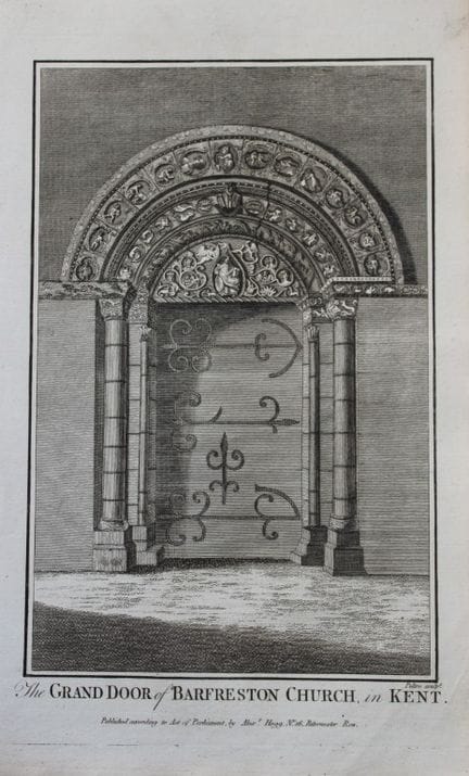 Alex Hogg – Das Hauptportal der Kirche von Barfres