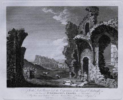 Thomas Hearne - Capilla de San Antonio, Edimburgo,