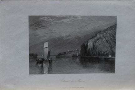 JMW Turner - «Coteaux de Mauves», grabado por R. W