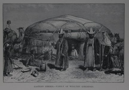Sibérie orientale – Famille de Kirghizes, 1893.

G