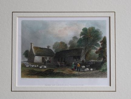 WH Bartlett - La granja de Lochlea, Tarbolton, gra