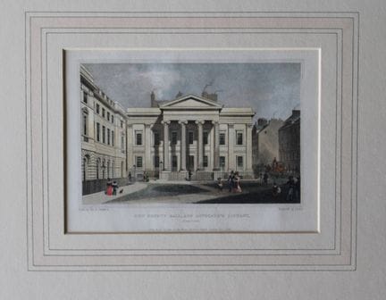 Thomas Shepherd - New County Hall, Perth engraved 