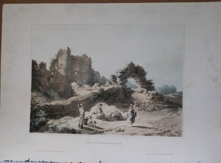 de Loutherbourg - Aquatinte représentant le châtea