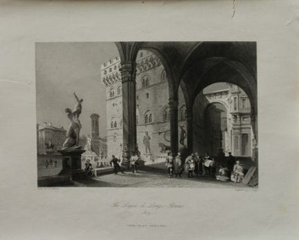 WH Bartlett - Loggia di Lanzi, Florence .

This an