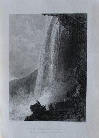 Thomas Allom - La cascada Horse-Shoe, en Niágara, 