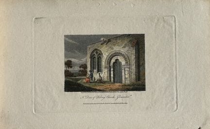 Samuel Prout - Rare hand coloured etching of Bibur