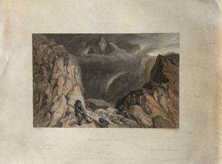 W. Brockedon – Col d’Haute Luce, Savoyen, gestoche