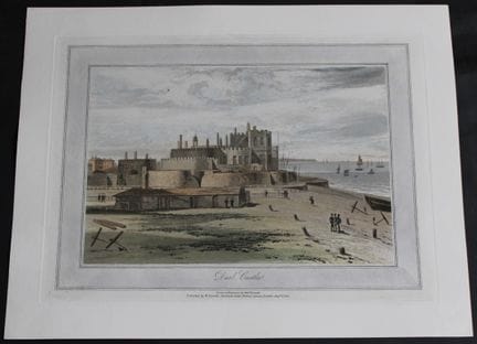 W. Daniell - Castillo de Deal, Kent, hacia 1820.

