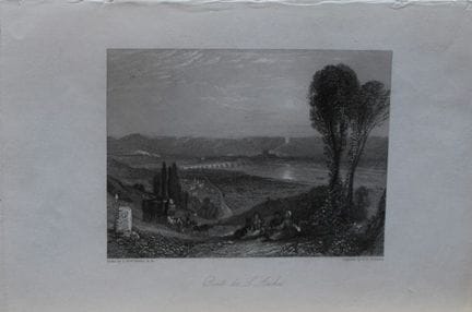JMW Turner - «Pont de l'Arche», grabado por James 