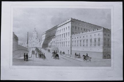 Dauzats - Château royal de Stockholm, 1842.

Cette