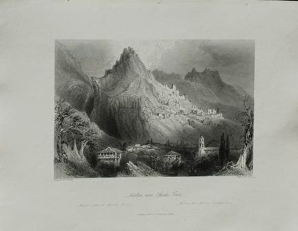 WH Bartlett - Mistra near Sparta engraved by.

Thi